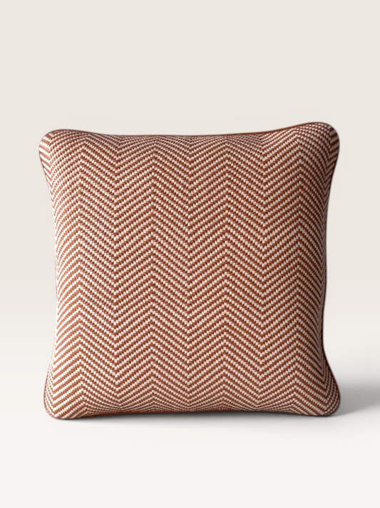 Chevron I Suntan Ecru